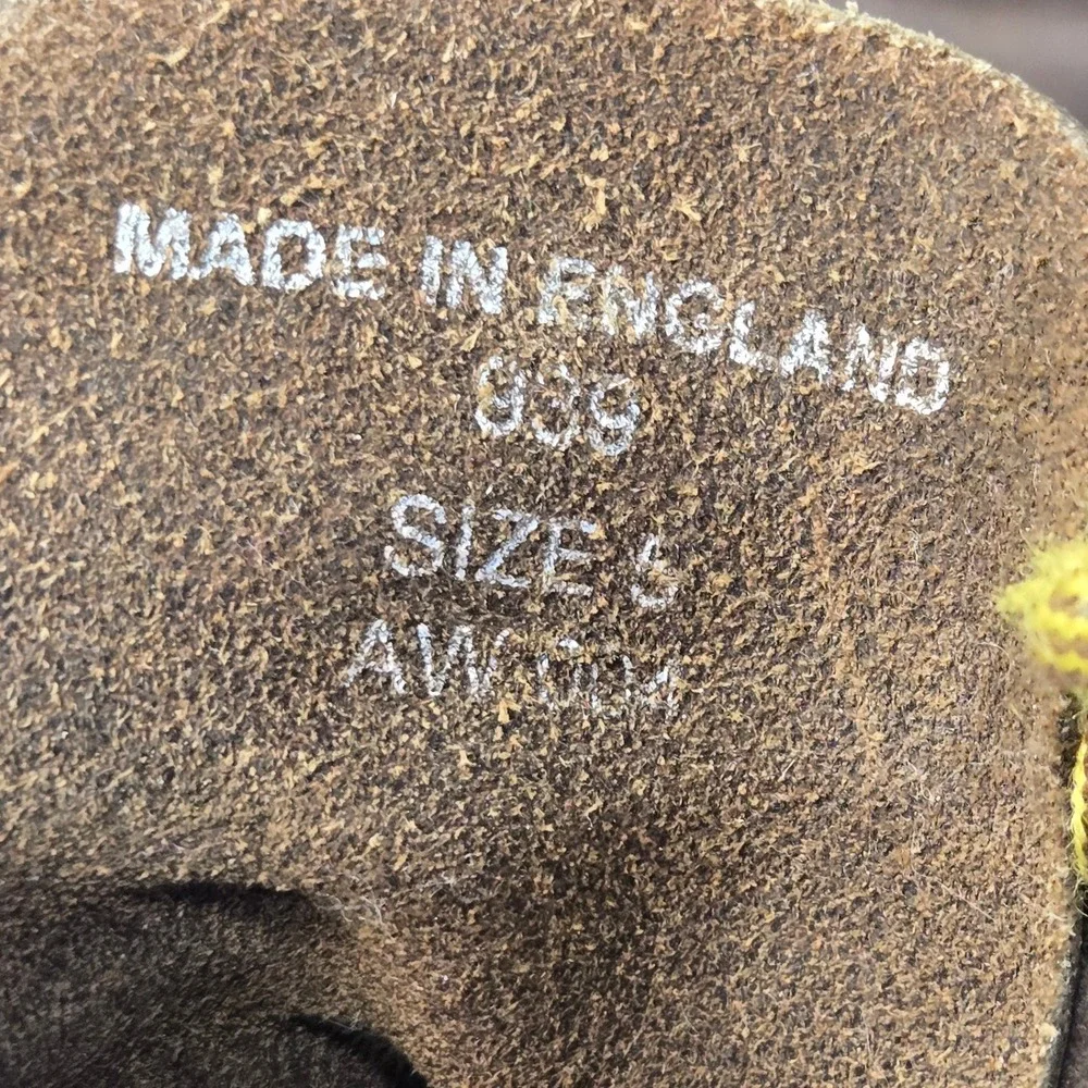Dr. Martens 939 Ben Boot Boots Mens 6 Womens 7 Brown Leather Vtg Made In England